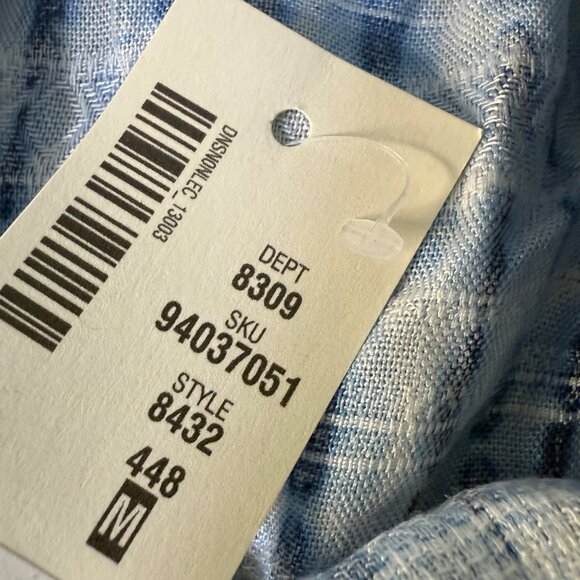 Aeropostale Blue Tie-Dye Ruffle Trim Shorts Womens Medium Lightweight Casual Sum - Picture 5 of 6